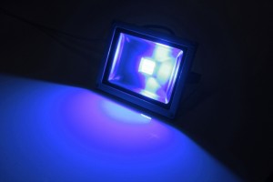 Светодиодный прожектор синий, 20W, 220V
