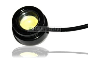 Точечный светодиодный светильник D15-2W-Black (12V, 15mm, черный)