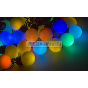 Гирлянда "LED - шарики", RGB, Ø45 мм, 10 м, LUX