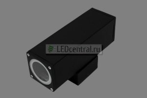 Светодиодный светильник ILLUSION-Double-BF (AC110-240V, 2xGU10, без ламп, черный)