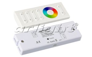 Контроллер Arlight  SR-2839W White (12-24 В,240-480 Вт,RGBW,ПДУ сенсор))