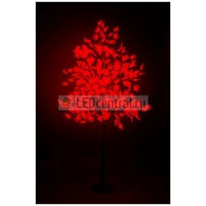 Светодиодное дерево "Клён", высота 2,1м, диаметр кроны 1,8м, красные светодиоды, IP 65, понижающий трансформатор в комплекте, LUX