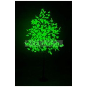 Светодиодное дерево "Клён", высота 2,1м, диаметр кроны 1,8м, зеленые светодиоды, IP 65, понижающий трансформатор в комплекте, LUX