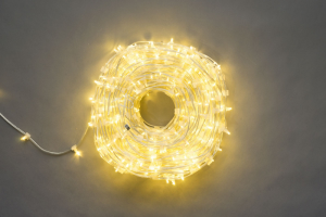 LED клип-лайт белый теплый, прозрачный провод, 15см, 100м, 12V