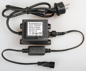 Трансформатор 220/24 IP65 60W черный