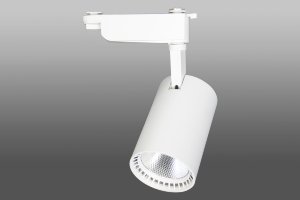 Трековый светодиодный светильник 108-109, 30W, однофазный, белый корпус