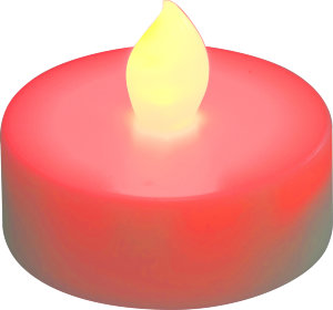 Декоративная свеча FL075 c красной LED подсветкой