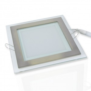 Стеклянная панель SKV-12W (квадрат в квадрате, 12W, 160x160mm)