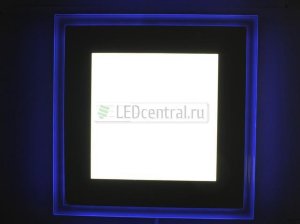 Стеклянная панель LP-S6-18W (квадрат в квадрате, 18W, 180x180mm)