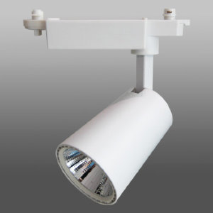 Трековый светодиодный светильник 104-105, 220V, 20W, однофазный, белый корпус