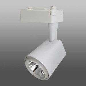 Трековый светодиодный светильник 117-118, 220V, 20W, однофазный, белый корпус