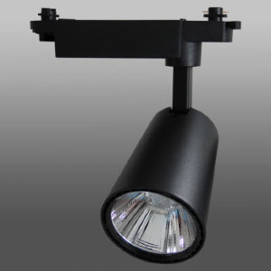 Трековый светодиодный светильник 106-107, 220V, 20W, однофазный, черный корпус