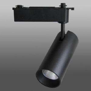 Трековый светодиодный светильник 151-152, 220V, 15W, однофазный, черный корпус