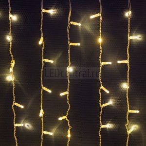 Гирлянда "Светодиодный Дождь" 2х1,5м, постоянное свечение, прозрачный провод, 230 В, цвет: Золото, 360 LED