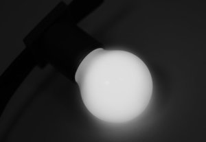 Лампа шар LED е27 DIA 45, 6 белых светодиодов, эффект лампы накаливания