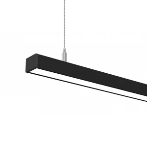 Светодиодный линейный подвесной светильник 2000мм, IP20, цвет корпуса черный, 40Вт