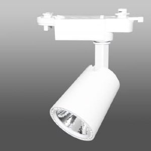 Трековый светодиодный светильник 100-101, 220V 10W, однофазный, белый корпус