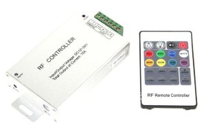 RGB-контроллер LN-RF20B-15A (12/24V, 180/360W, RF-ДУ, 20 кнопок)