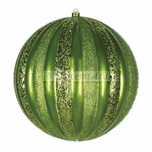 Елочная фигура "Арбуз", 30 см, цвет зеленый