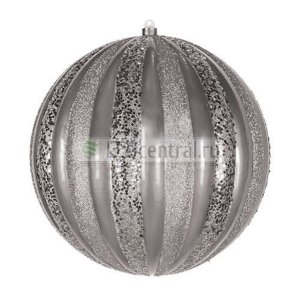 Елочная фигура "Арбуз", 25 см, цвет серебряный