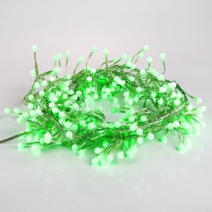Гирлянда "Мишура LED" 3 м 288 диодов, цвет зеленый