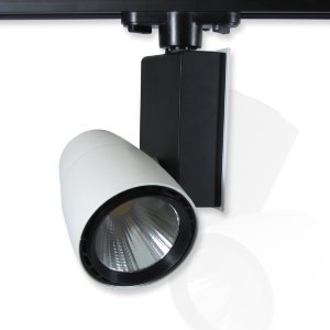 Трековый светодиодный светильник Track-35 (220V, черно-белый корпус, 30W, однофазный)
