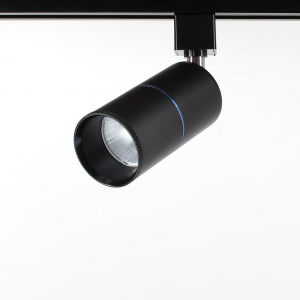 Светодиодный светильник трековый однофазный 10W, 220V, day white, черный корпус