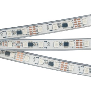 Светодиодная лента Arlight SPI-5000P-AM 12V RGB (5060, 300 LED X3,1804)