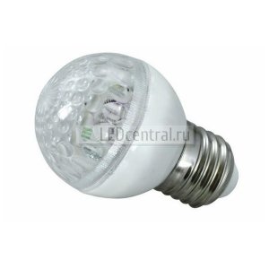Лампа шар DIA 50 10 LED е27 теплый белый 24V/AC