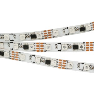 Светодиодная лента Arlight SPI-5000-AM 12V RGB (5060, 300 LED X3,1804)