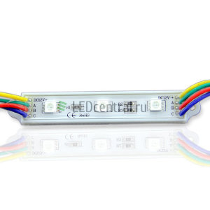 Светодиодный модуль линейный 5050-3 (0,72W, 12V, RGB)