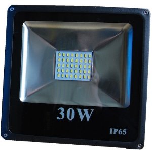 Прожектор светодиодный 30W NW SMD черный слим