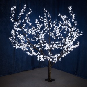 Светодиодное дерево "Сакура", высота 1,5м, диаметр кроны 1,8м, белые светодиоды, IP 54, понижающий трансформатор в комплекте, LUX