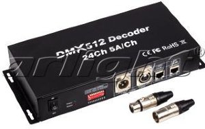 Декодер Arlight  DMX-24CH-5A (12-24V,1440-2880W)