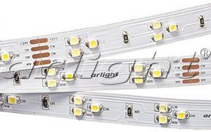 Светодиодная лента Arlight RT 2-5000 24V WHITE-TRIX 2X(3528,450 LED,LUX)