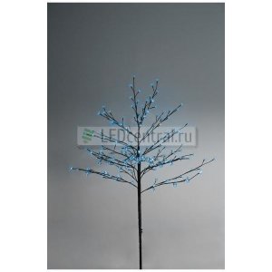 Дерево комнатное "Сакура", коричневый цвет ствола и веток, высота 1.2 метра, 80 светодиодов синего цвета, трансформатор IP44 LUX