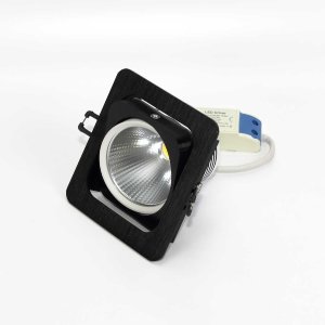 Светодиодный светильник встраиваемый 120.1 series black housing BW142 (10W,220V,day white)