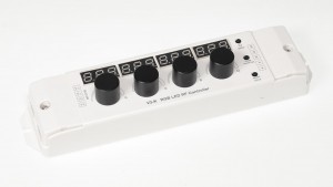 Контроллер с потенциометрами INT V3-K RGB  (12-24V, 3chx4A, 48-96W)