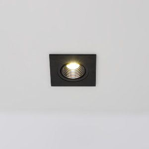 Светодиодный светильник встраиваемый S-65 черный квадрат (3W, 220V)