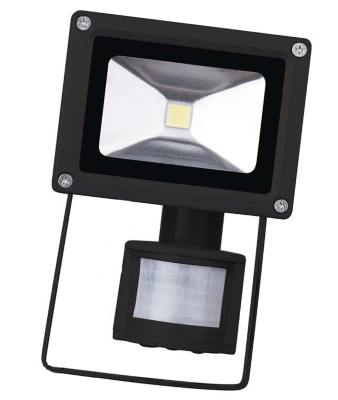 Светодиодный прожектор PIR-10W-CW (10W, 220V, IP65, белый, с датчиком движения) Светодиодный прожектор PIR-10W-CW (10W, 220V, IP65, белый, с датчиком движения)