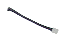 Коннектор выводной LED CN-RGB-01 (10mm, провод 15см)