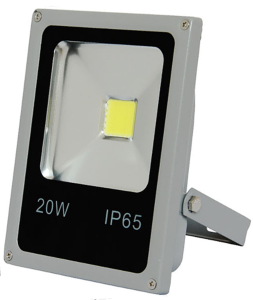 Светодиодный прожектор Slim-20W-GK (220V, 20W, серый корпус, IP65, холодный белый)