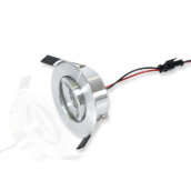 Светодиодный светильник SPOT-SP67-1W (220V, 1W, серебристое обрамление, круглый) Светодиодный светильник SPOT-SP67-1W (220V, 1W, серебристое обрамление, круглый)